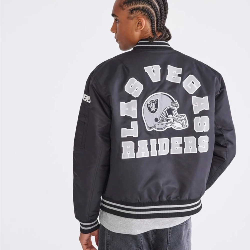 NFL Las Vegas Raiders Black Varsity Jacket
